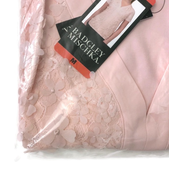 Badgley Mischka Shirt Pink 3D Flower Top - Picture 6 of 7